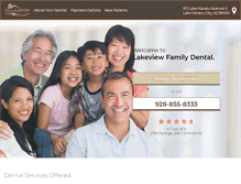 Tablet Screenshot of lakeviewfamilydental.com